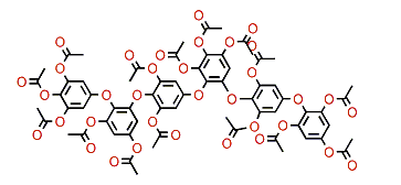 Deshydroxyhexafuhalol D pentadecaacetate